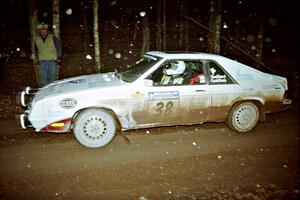 Lesley Suddard / Marc Goldfarb  Dodge Shelby Charger at speed on SS2, Bob Lake I.