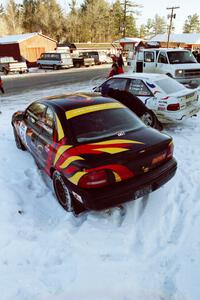 The Evan Moen / Kurt Winkelmann Chrysler Neon and Charlie Langan / Hughie Langan Ford Escort GT at parc expose.