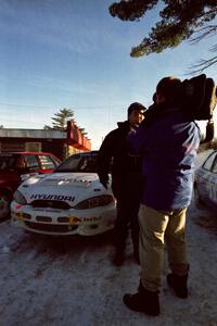 Paul Choinere is interviewed by Doug Plumer prior to the start of the event.