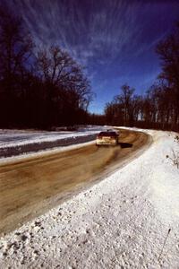 Carl Redner drove his Mitsubishi Eclipse GSX down SS5, Avery Lake I, as the '0' car for the weekend.