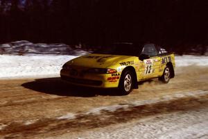Steve Gingras / Bill Westrick at speed on SS5, Avery Lake I, in their Eagle Talon.