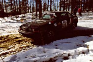 The Mike Hurst / Rob Bohn Pontiac Sunbird Turbo take the hairpin on SS7, Ranch II.