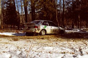 The Charlie Langan / Hughie Langan Ford Escort GT takes the hairpin on SS7, Ranch II.