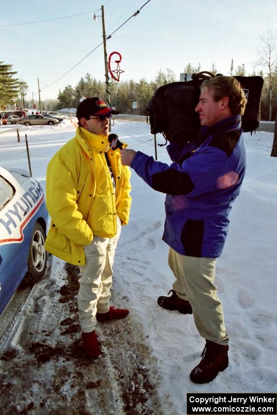 Noel Lawler is interviewed by Doug Plumer before the event.