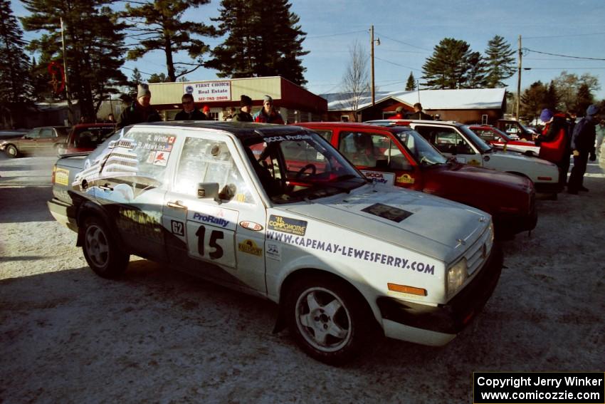 The Brad Hawkins / Adrian Wintle VW Jetta and J.B. Niday / Al Kintigh VW GTI at parc expose.