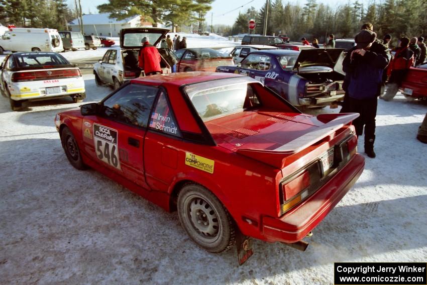 The Steve Irwin / Phil Schmidt Toyota MR2 at parc expose.