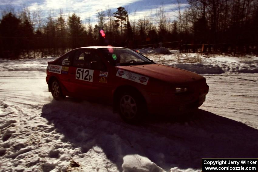 Jouni Pohjolainen / John Matikainen drift past spectators on SS1, Hungry 5, in their Nissan NX200.