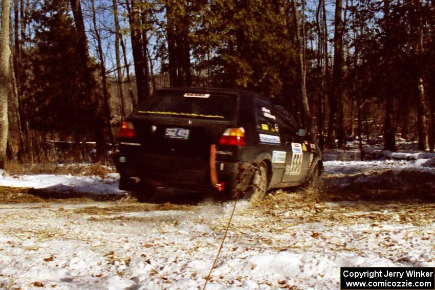 The Colin McCleery / Jeff Secor VW GTI takes the hairpin on SS7, Ranch II.