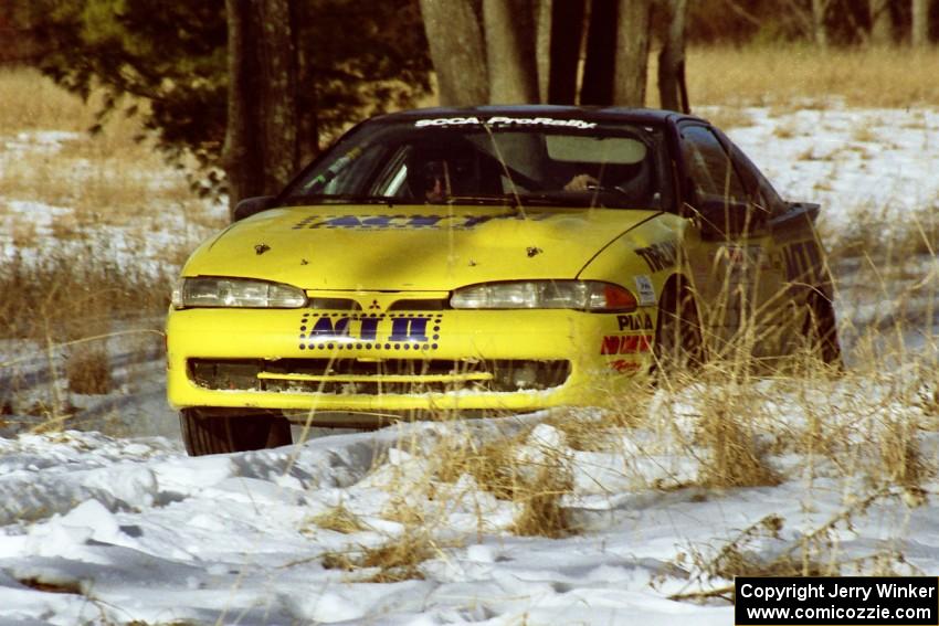 The Steve Gingras / Bill Westrick Eagle Talon slows for the hairpin on SS7, Ranch II.