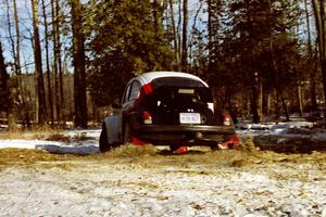 Reny Villemure / Mike Villemure slide their VW Beetle through the hairpin on SS7, Ranch II.