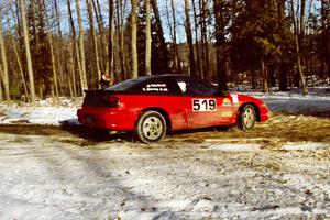 Scott Harvey, Jr. / Bob Martin take the hairpin on SS7, Ranch II, in their Eagle Talon TSi.