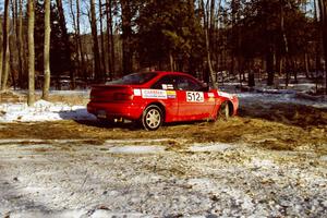 Jouni Pohjolainen / John Matikainen take the hairpin on SS7, Ranch II, in their Nissan NX200.
