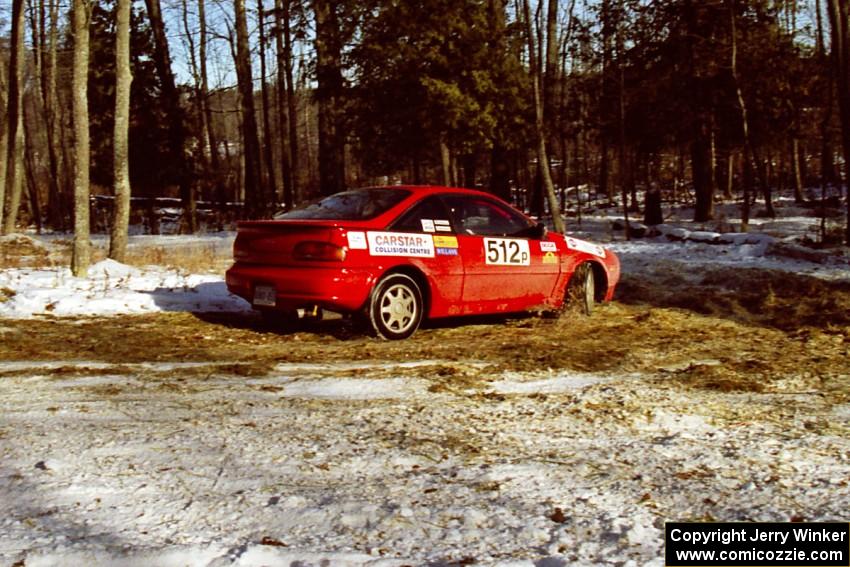 Jouni Pohjolainen / John Matikainen take the hairpin on SS7, Ranch II, in their Nissan NX200.