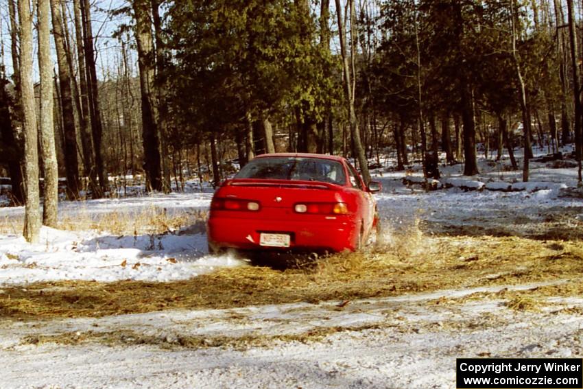 Ryan Brooks / Shanti Traskowski take the hairpin on SS7, Ranch II, in their Acura Integra.