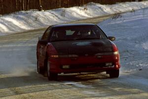 The Scott Harvey, Jr. / Bob Martin Eagle Talon TSi at speed on SS9, Avery Lake II.