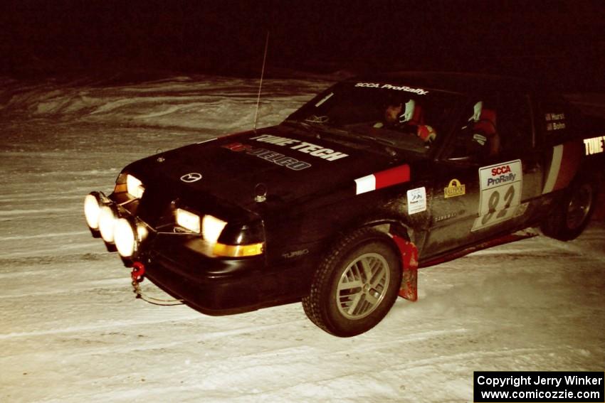 Mike Hurst / Rob Bohn take a 90-left on SS16, the final stage, in their Pontiac Sunbird Turbo.