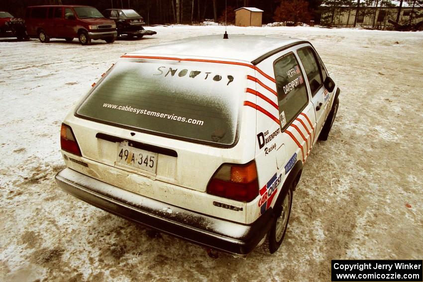 The Doug Davenport / Lea Hoffa VW Golf the morning after the event.