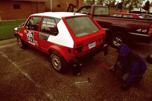 The John Adleman / Jason Lajon VW GTI before the event.