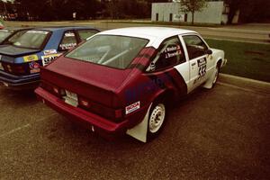 The Jerry Brownell / Jim Windsor Chevy Citation and Kendall Russell / Russ Hughes Dodge Shadow before the event.