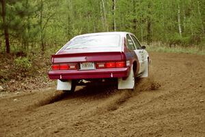 Jerry Brownell / Jim Windsor drift their Chevy Citation through the first corner of SS1.