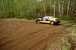 Rich Pankratz / Dick Lubotina backed up and got things straightened out at a 90-left on SS1 in their Saturn SL1.