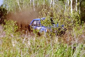 Mark Utecht / Brenda Corneliusen nearly put their Dodge Omni GLH-Turbo off the road in the Two Inlets State Forest.