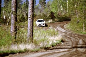 The Ken Stewart / Doc Shrader Chevy S-10 goes through a series of sweepers in the Two Inlets State Forest.