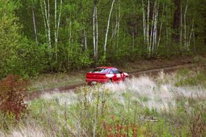 Jouni Pohjolainen / John Matikainen at speed in their Nissan NX2000.