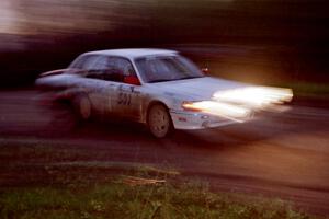 Todd Jarvey / Rich Faber at speed at the crossroads in their Mitsubishi Galant VR-4.