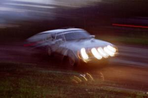 Jeremy Butts / Jon Vrzal in their Plymouth Arrow at the crossroads spectator area.