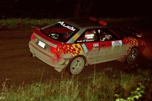 John Rek / Rob Dupree at speed at the crossroads spectator location in their Audi S2 Quattro.