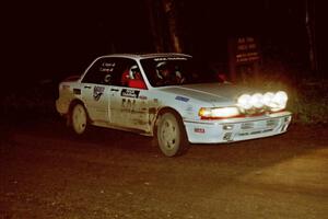 Todd Jarvey / Rich Faber on the final stage of the rally in their Mitsubishi Galant VR-4.