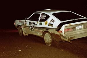 Jeremy Butts / Jon Vrzal drift their Plymouth Arrow through a 90-right on the final stage of the rally.