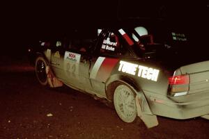 Mike Hurst / Rob Bohn drift their Pontiac Sunbird Turbo through a 90-right on the rally's final stage.