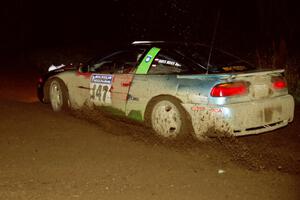 Darek Bosek / Piotr Modrzejewski drift their Eagle Talon through a 90-right on the final stage of the evening.