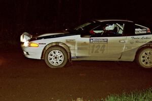 Carl Kieranen / Jerry Bruso set their Eagle Talon up for a 90-right on the final stage of the event.