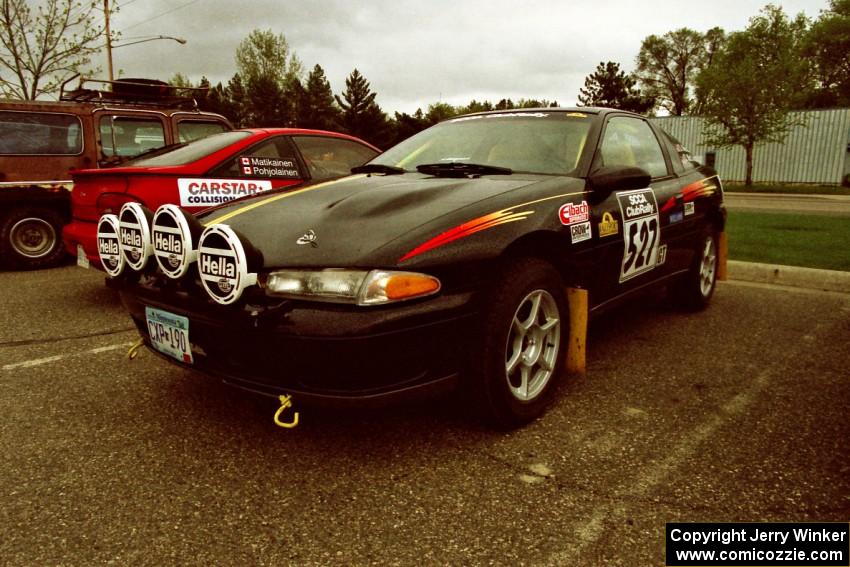 The Steve Nielsen / Jeff Burmeister Plymouth Laser and Jouni Pohjolainen / John Matikainen Nissan NX2000.