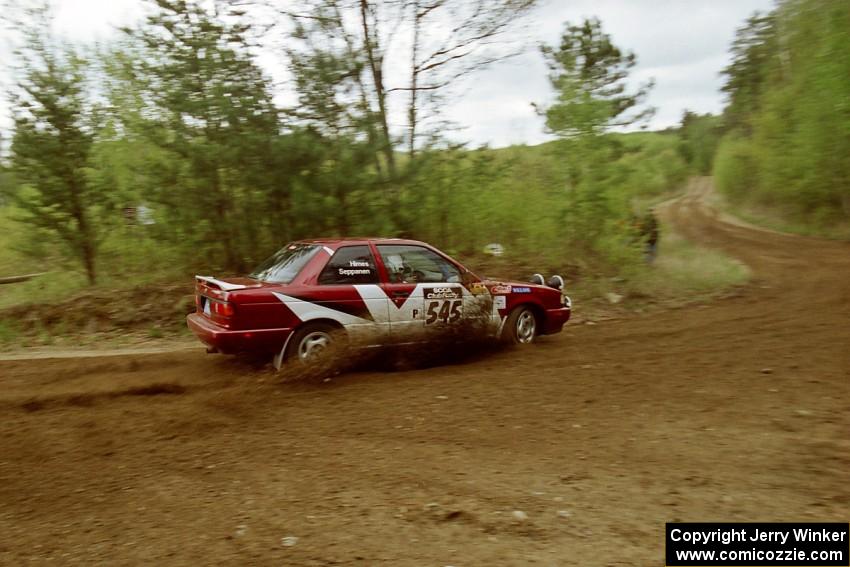 The Eric Seppanen / Jake Himes Nissan Sentra SE-R on Indian Creek, SS1.