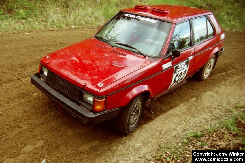 The Jon Butts / Gary Butts Dodge Omni at the first corner of SS1.