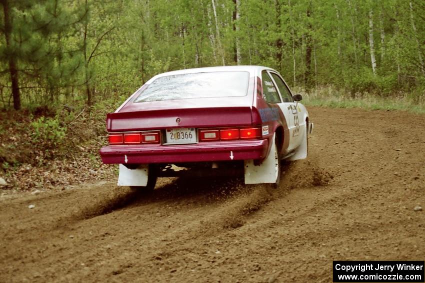 Jerry Brownell / Jim Windsor drift their Chevy Citation through the first corner of SS1.