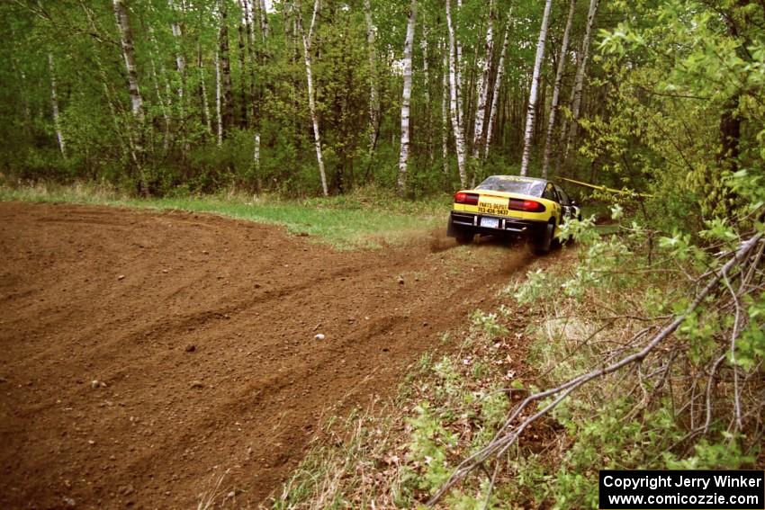 Rich Pankratz / Dick Lubotina go off straight at a 90-left on SS1 in their Saturn SL1.