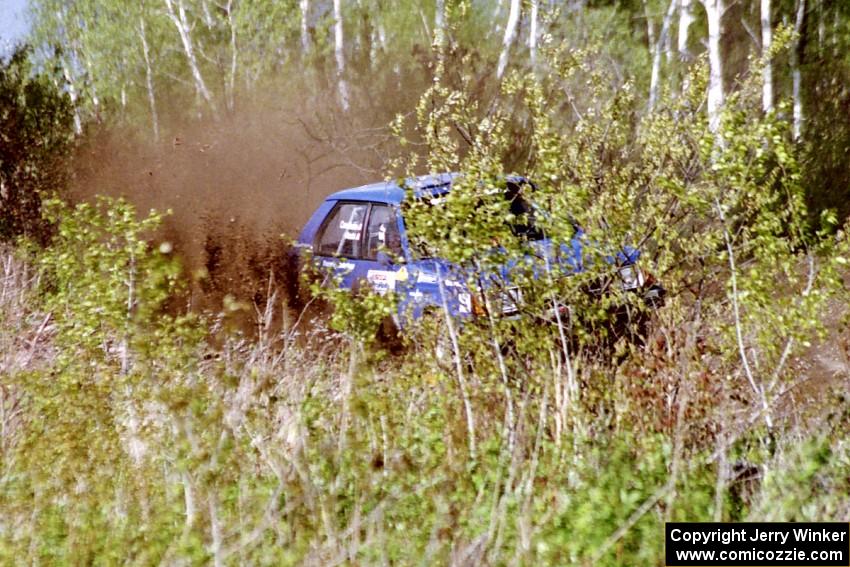 Mark Utecht / Brenda Corneliusen nearly put their Dodge Omni GLH-Turbo off the road in the Two Inlets State Forest.