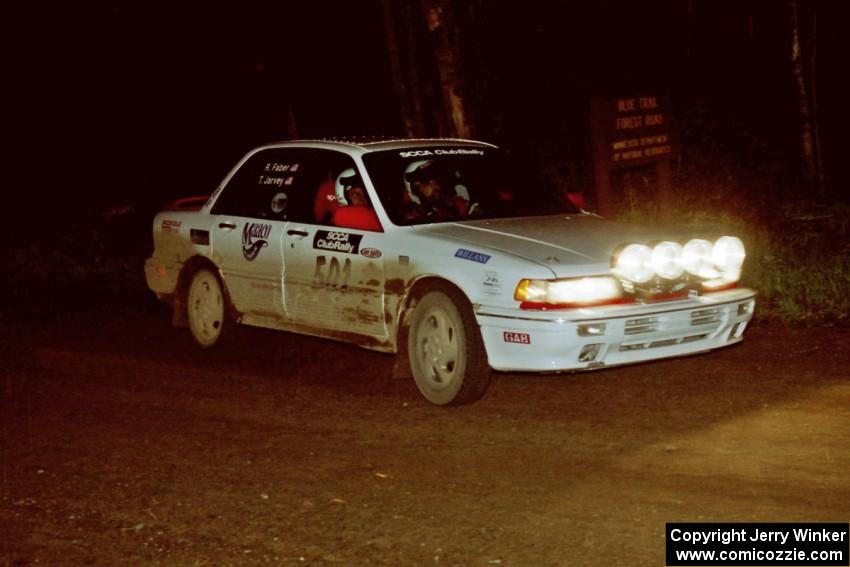 Todd Jarvey / Rich Faber on the final stage of the rally in their Mitsubishi Galant VR-4.