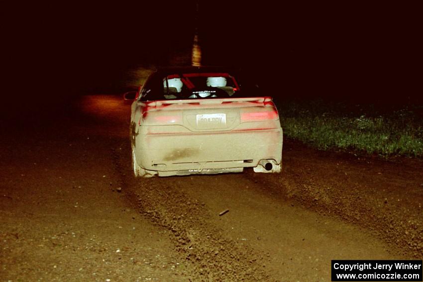 Roger Hull / Keith Roper drift in their Eagle Talon through a 90-right on the final stage of the event.