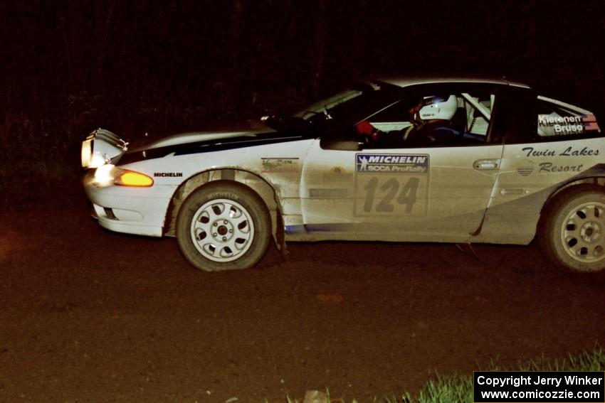 Carl Kieranen / Jerry Bruso set their Eagle Talon up for a 90-right on the final stage of the event.