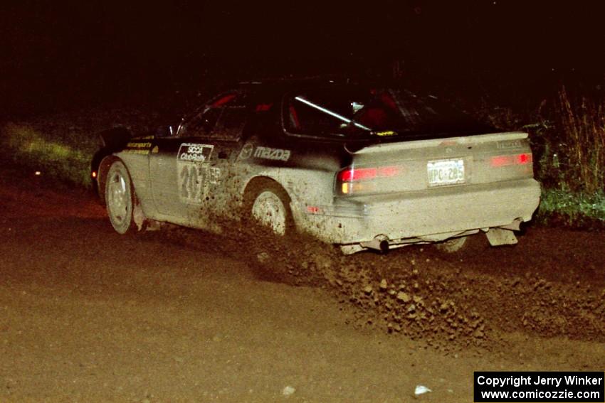 Dave Hintz / Doug Chase limped home in their Mazda RX-7, but made it to the finish.