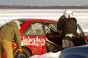 Mark Utecht / Dave Cammack / DS Subaru Impreza prepares for the next sprint race.