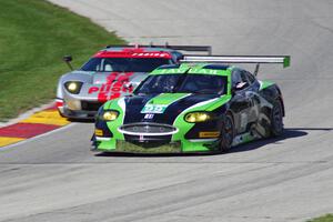 Ken Wilden / Bruno Junqueira Jaguar XKR and Andrea Robertson / Melanie Snow Doran Ford GT