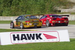 Nick Ham / Chris Thompson Porsche GT3 Cup and Jaime Melo / Toni Vilander Ferrari 458 Italia