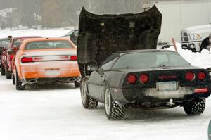 John Boos' Chevy Corvette and Preston Jordan's Dodge Challenger R/T ran in Time Attack